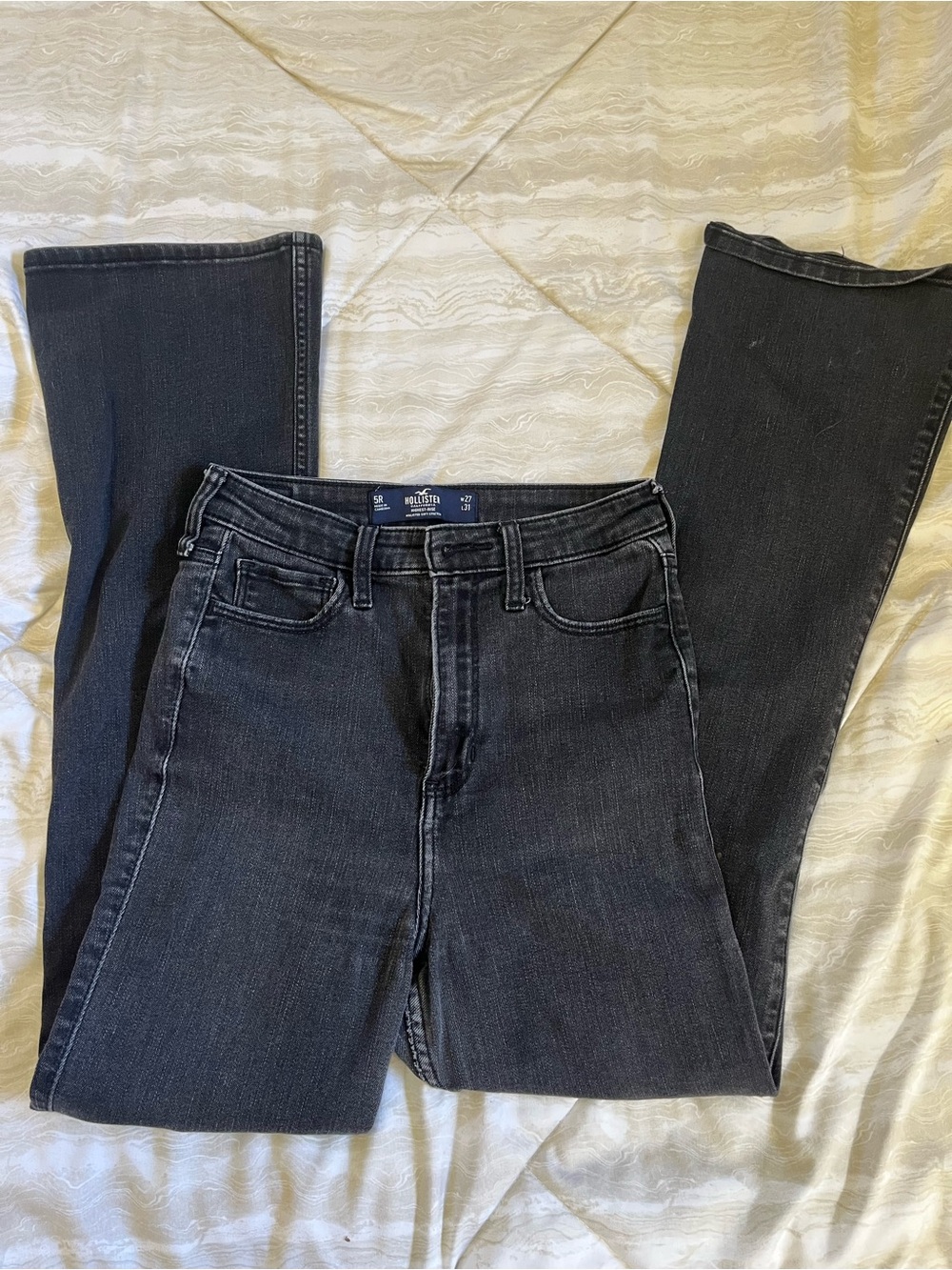 Hollister Women's Black Flare Jeans